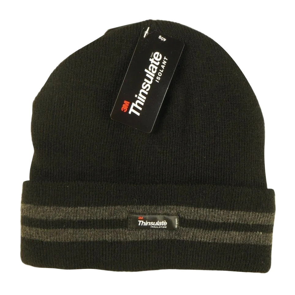 Heat Machine Men's Tog 2.9 Thinsulate Hat, One Size, Black Stripe