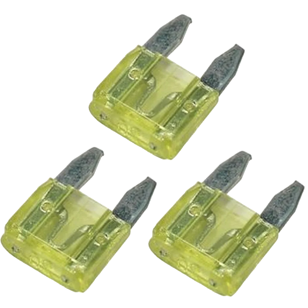 W4 20A Mini Blade Fuse (3 Pack)
