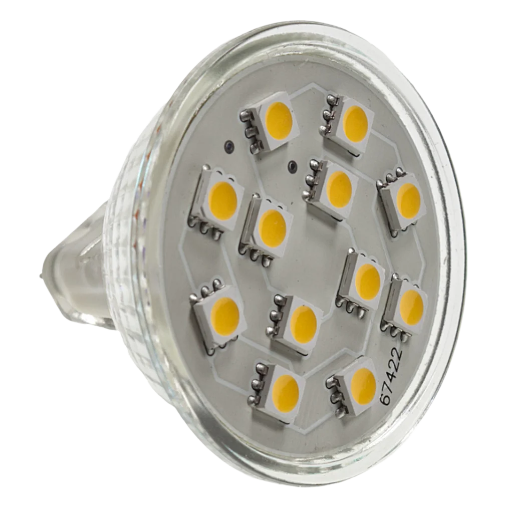 W4 12V 12SMD MR16 Dichroic Bulb