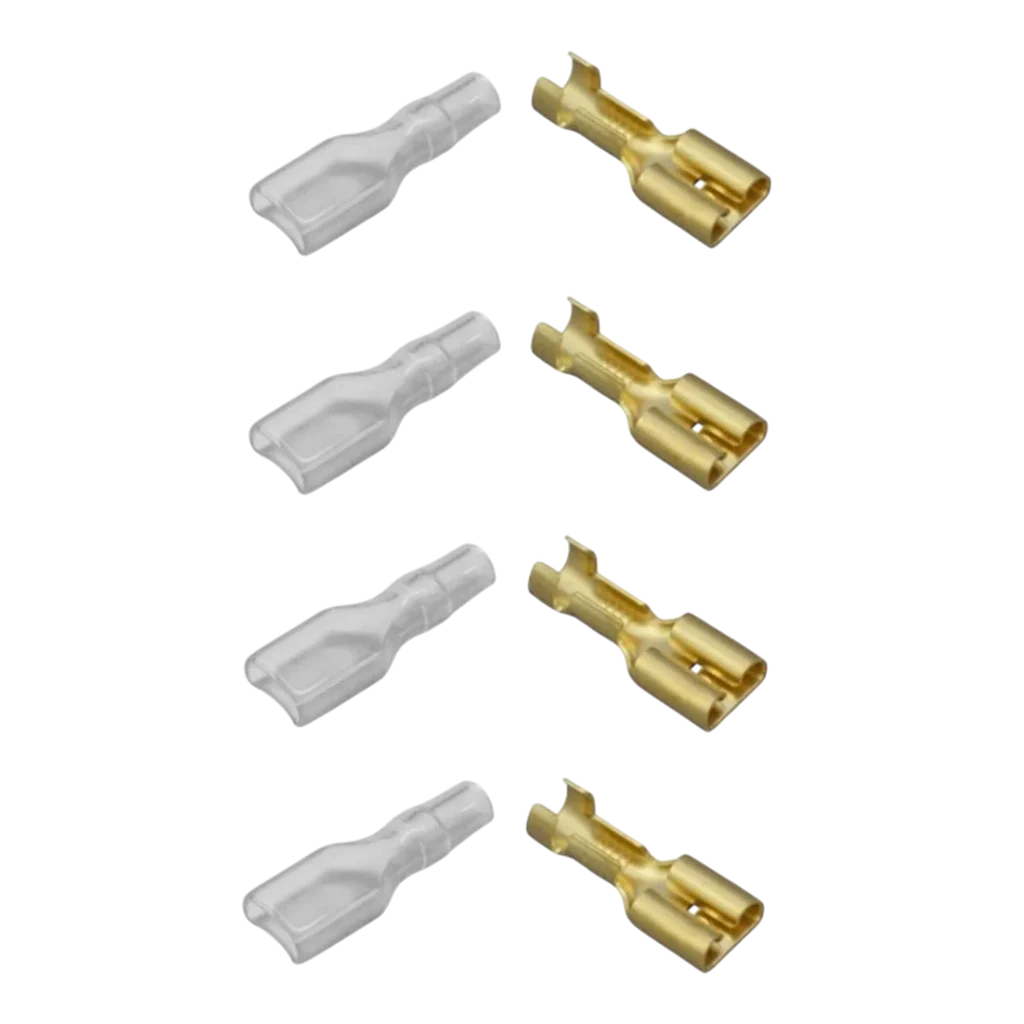 W4 6.35mm Push-on Terminals & Insulators (4 pack)