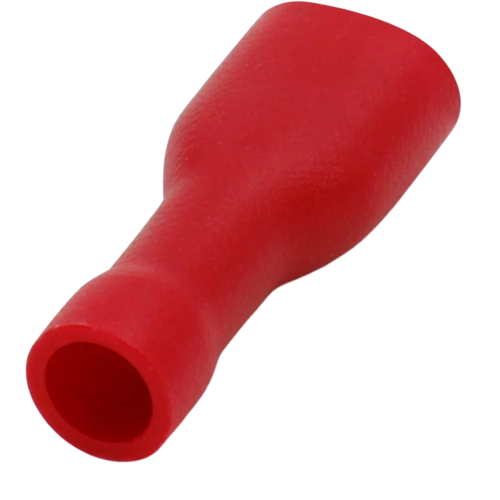 W4 6.35mm Push-On Terminal Female - Red (3 pack)
