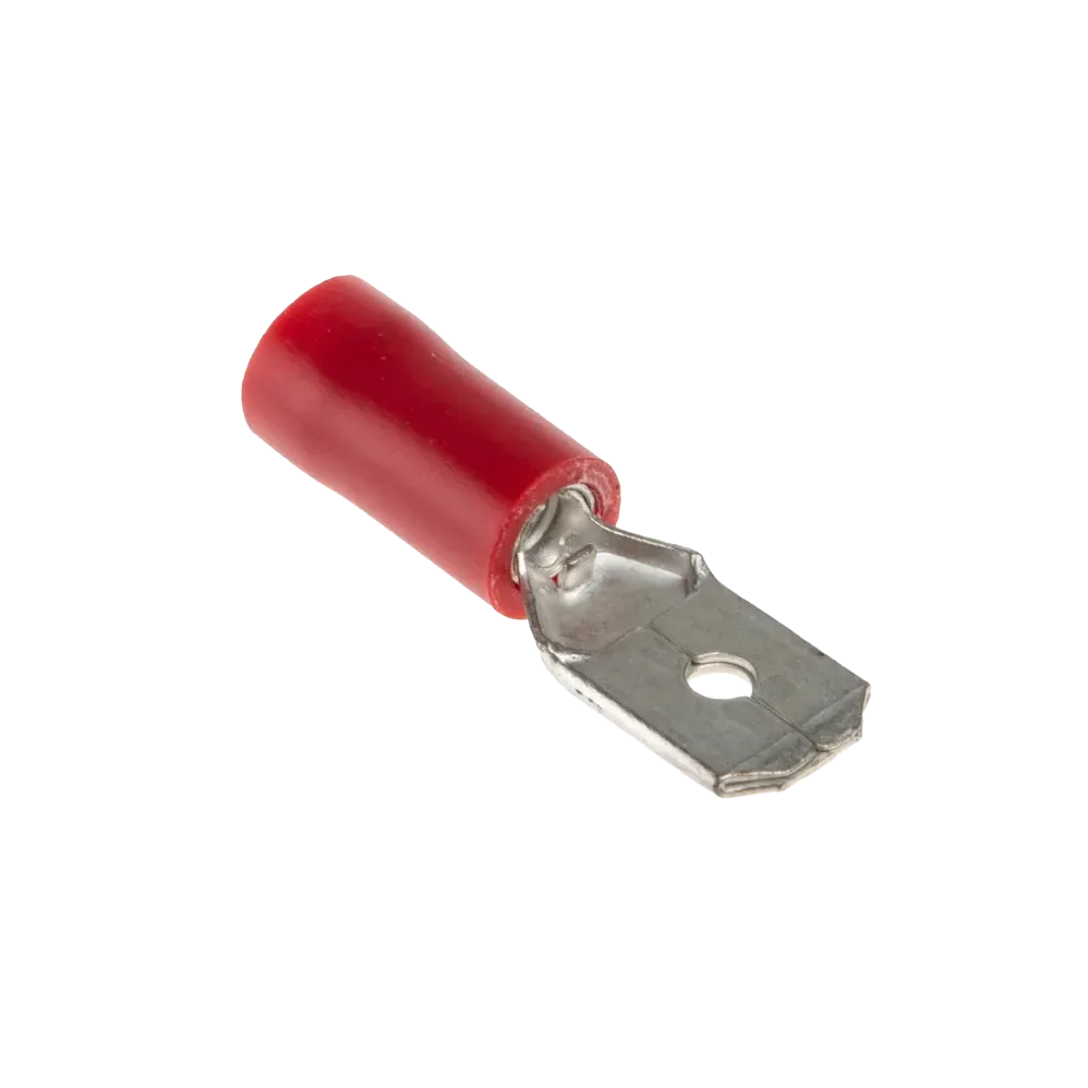 W4 6.35mm Push-On Terminal Male - Red (3 pack)