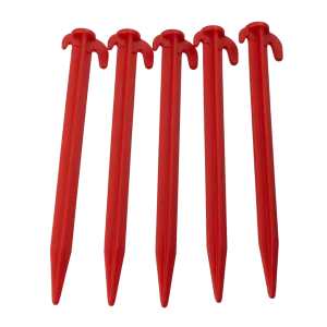 W4 8" (200mm) Plastic Tent Peg (5 pack)