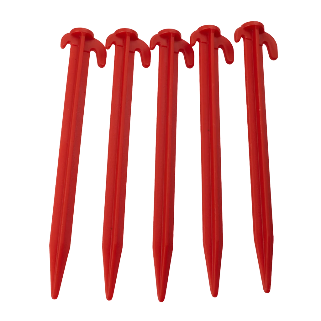 W4 8" (200mm) Plastic Tent Peg (5 pack)