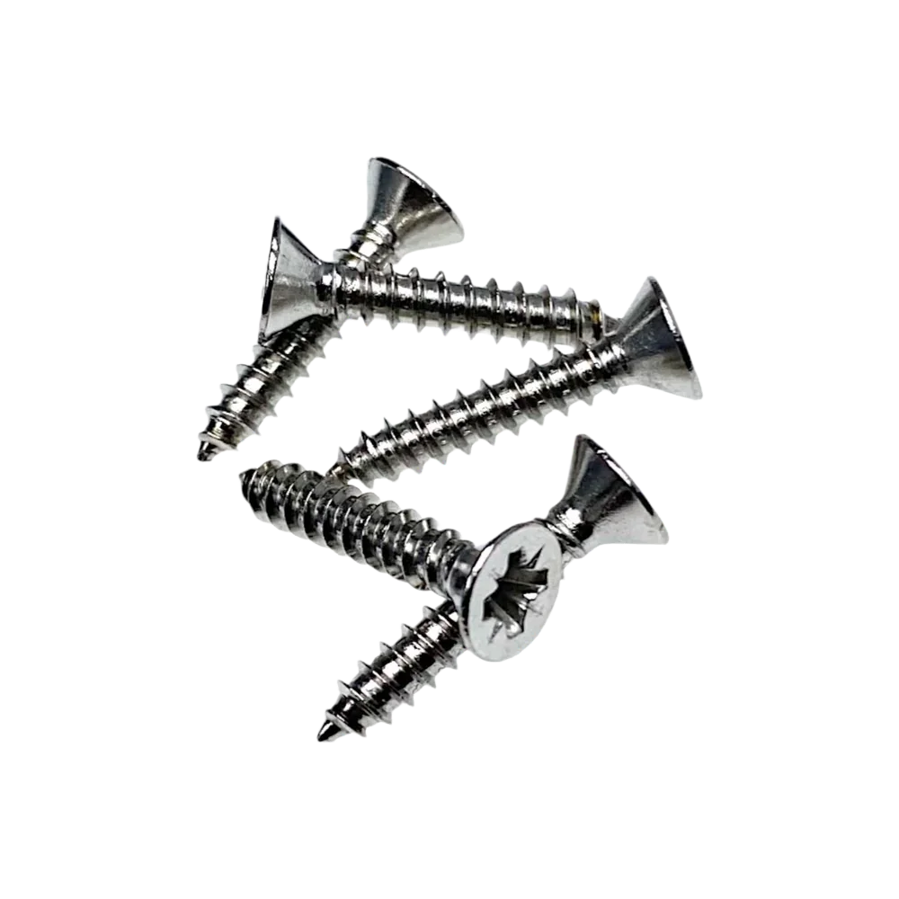 W4 3/4" No. 6 Countersunk Self-Tapping Stainless Steel Screws