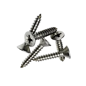 W4 1" No. 10 Countersunk Self-Tapping Stainless Steel Screws
