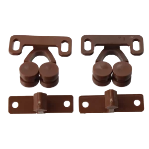 W4 Nylon Double Roller Catches - Brown (2 pack)