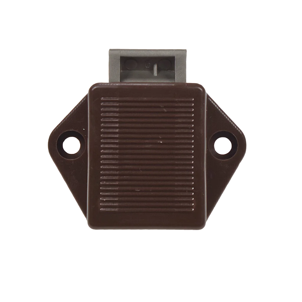 W4 Push-Button Operated Mini Catch - Brown