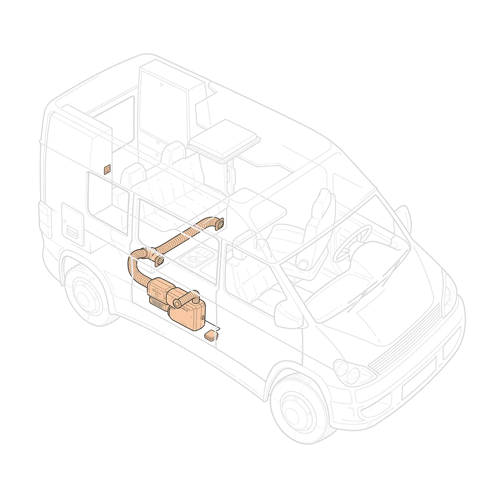 Truma E-Kit with mounting bracket and connection cable - Image 2