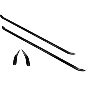 VW Transporter T6 LWB Sport Side Bars - Black