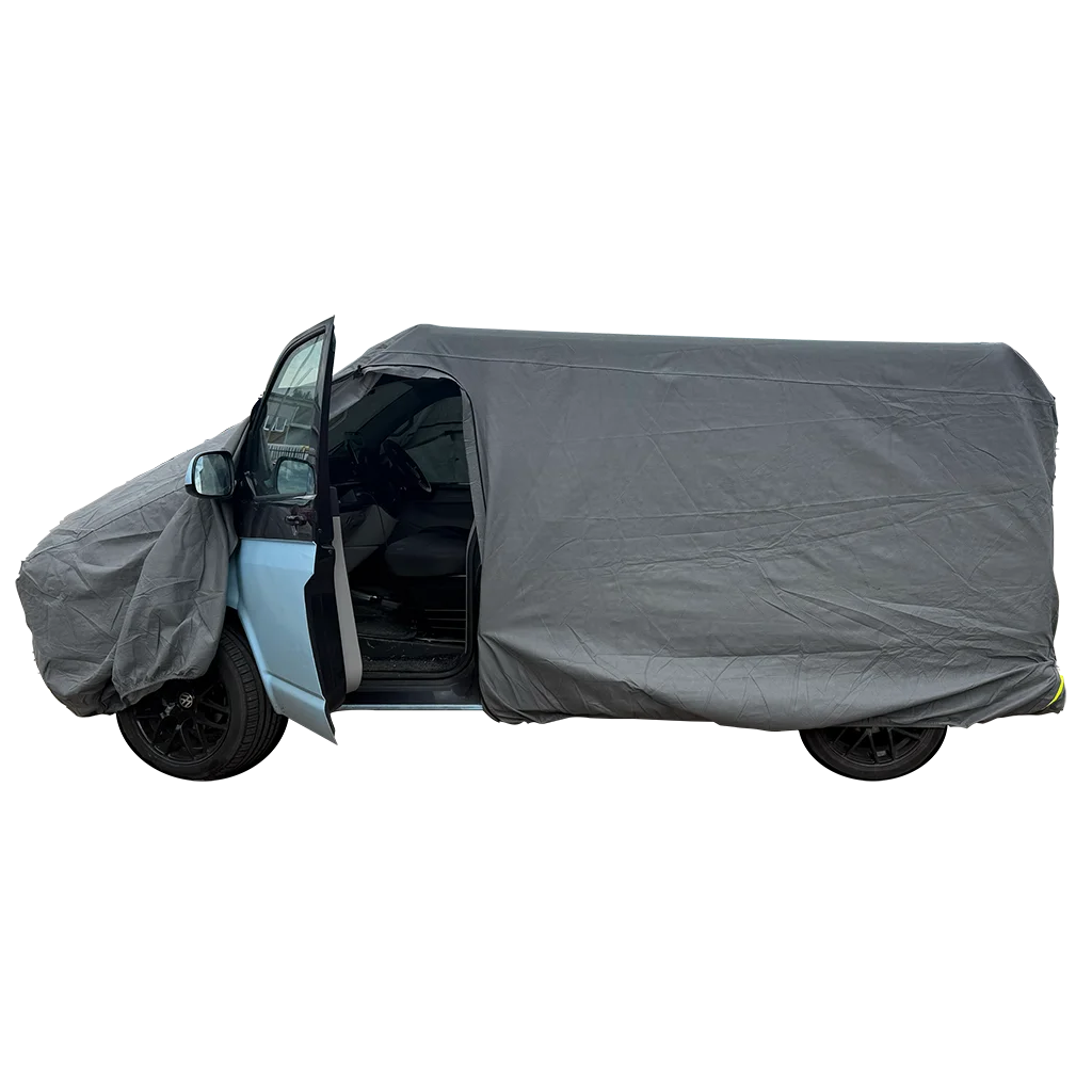 Quest Campervan Cover VW T4/T5/T6/T7 & Ford Transit Custom - Grey - Image 5