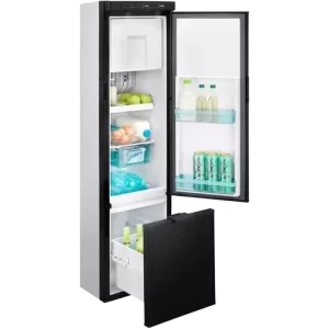 Thetford N4141A 136L Black Slim Line Fridge Freezer