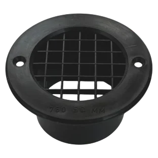 DLS 75 x 35mm Round Tail Vent - Black