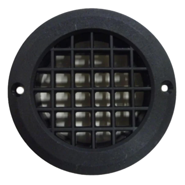DLS 75 x 10mm Round Tail Vent - Black