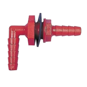 CKW Red bulkhead fitted barbed both ends