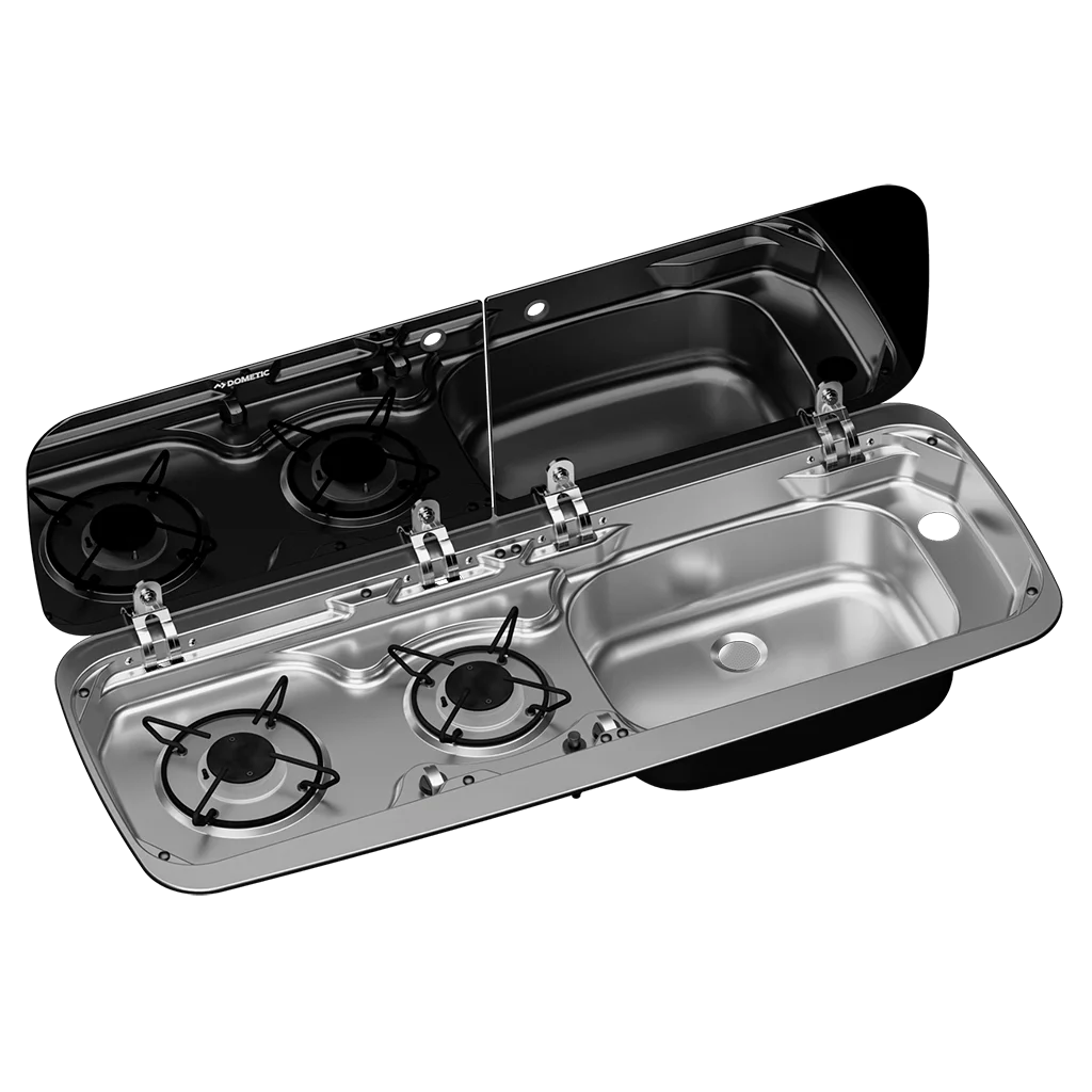 Dometic SMEV MO9222R 2 Burner Hob & RH Sink Combi Unit