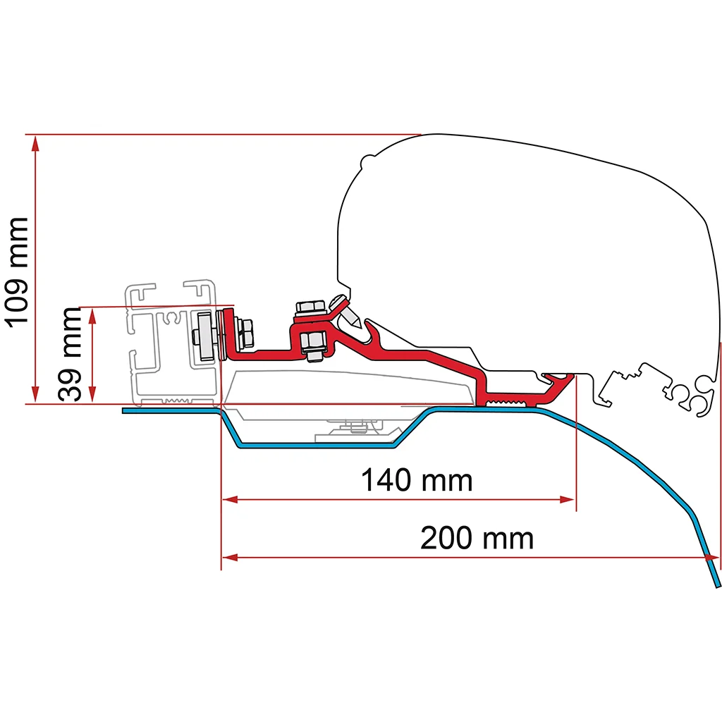 Fiamma Kit Smart CLamp Ducato F80S