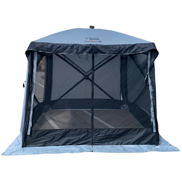 Quest Screen House 4 Pro Pop Up Gazebo – Grey – Miriad Quest Leisure