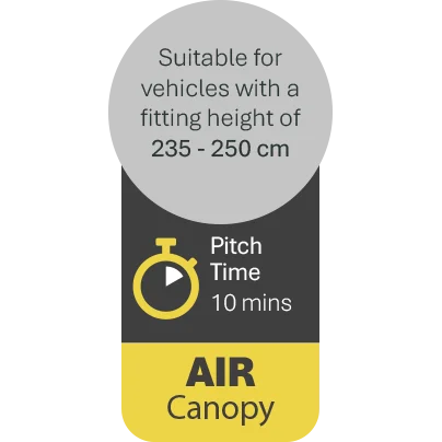 Quest Harrier 300 Air Canopy - Mid Grey - Image 7