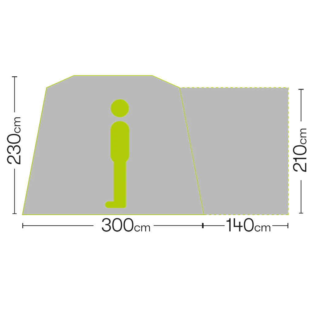 Kestral Poled Drive Away Tailgate Awning (T5,6,6.1) - Image 7