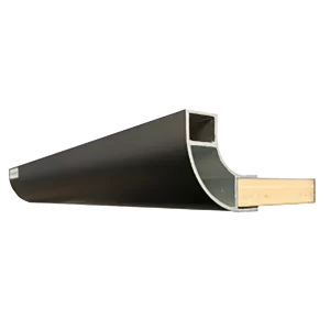 40mm Aluminium shelf profile open one side (order in multiples of 3)