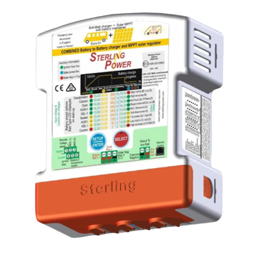 Sterling Battery to Battery Charger + 350W Solar Charge Controller