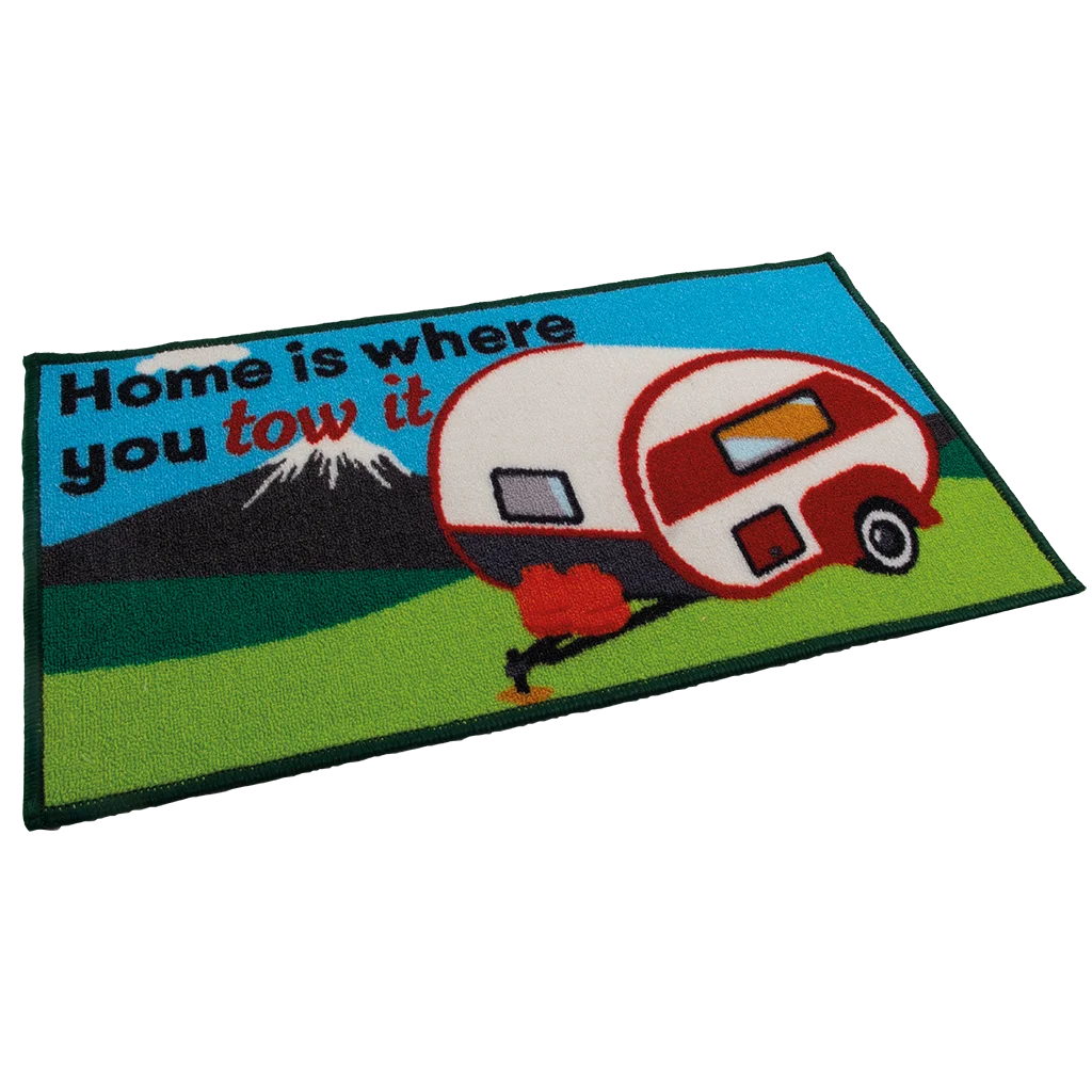 Home Is Where You Tow It Mat - Caravan