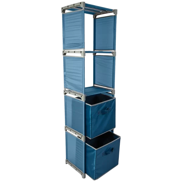 Quest Pack Away Shelf Unit With 2 x Storage Boxes – Miriad Quest Leisure