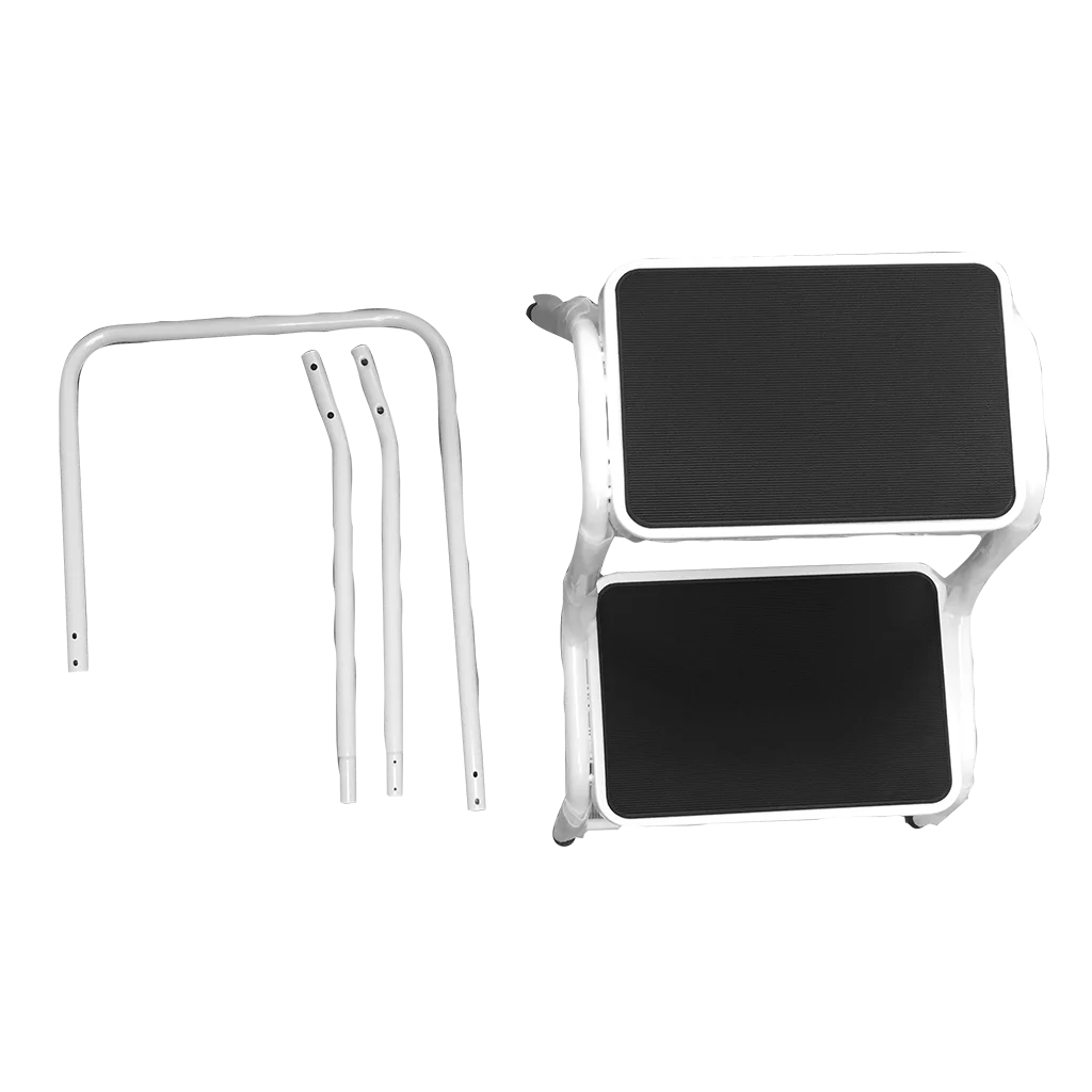 Quest White Double Step With Handrail (order in multiples of 6) - Image 4