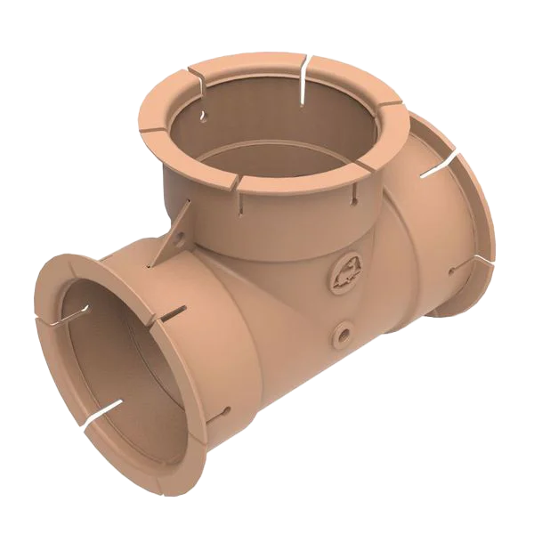 Whale Beige 65mm 'T' Air Duct Fitting