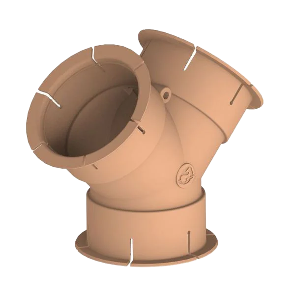 Whale Beige 65mm 'Y' Air Duct Fitting