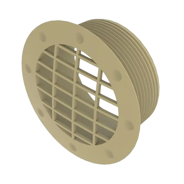 Whale Beige 65mm Air Duct Fixed Vent