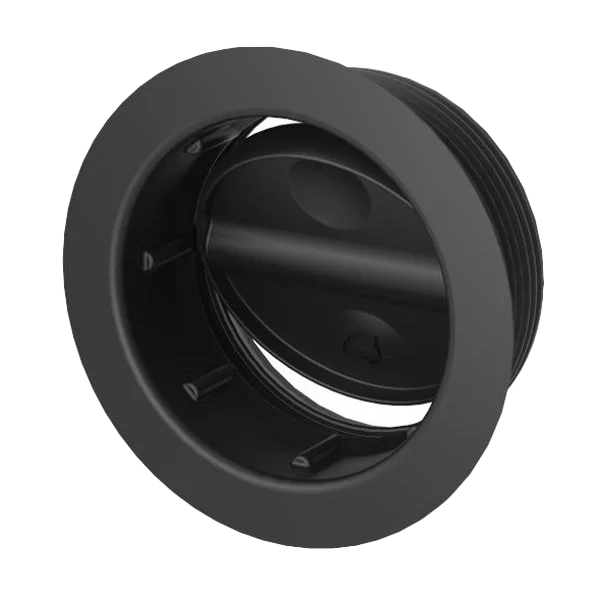 Whale Black 65mm Air Duct Directional Vent