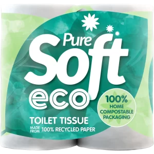 Puresoft Eco Toilet Rolls (1 x 10 pack of 4)