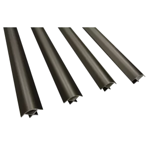 17mm Aluminium Profile Black (order multiples of 6)