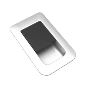 Evo Satin Chrome with Black Centre Locker Catch (Pack of 5)