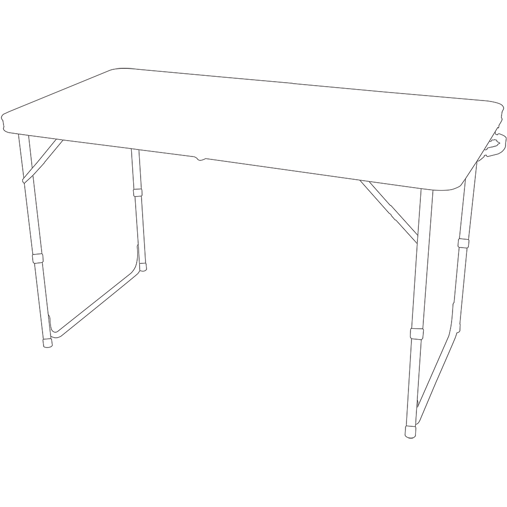 Quest Superlite Stow Folding Table - Image 7