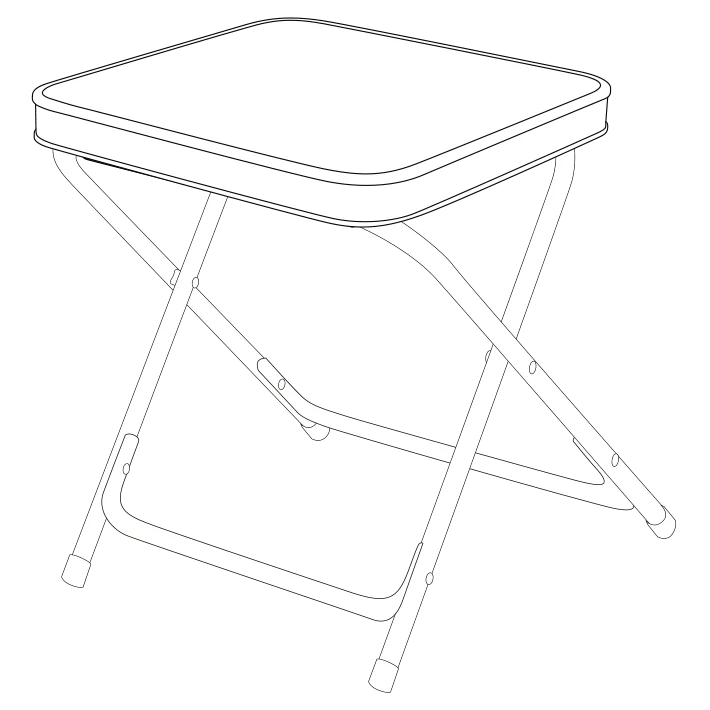 Quest Superlite Elsfield Stool/Table (Removable Table Top) - Image 4