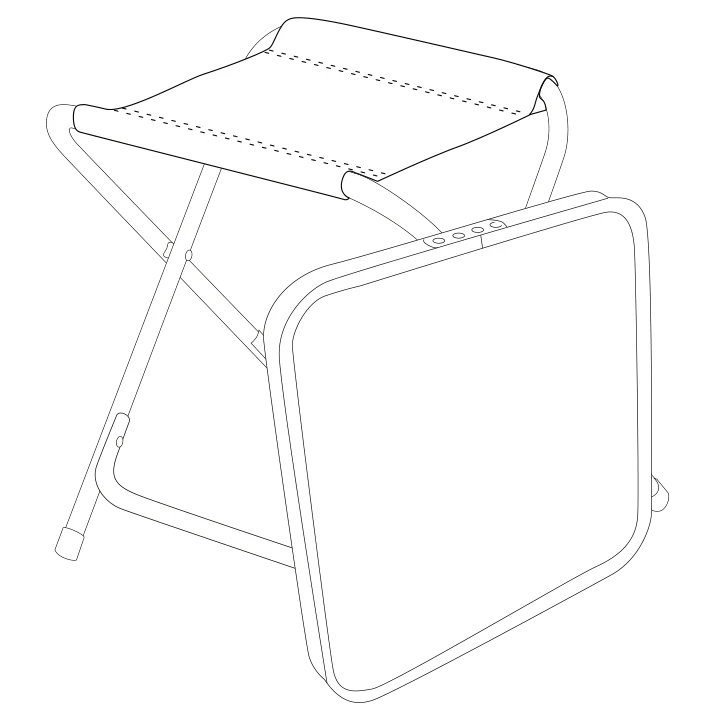 Quest Superlite Elsfield Stool/Table (Removable Table Top) - Image 5