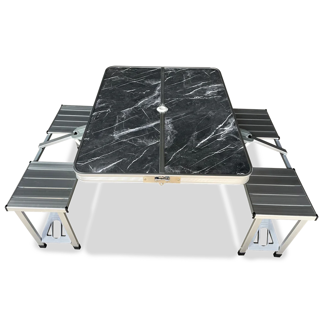 Quest Speedfit Gloucester Deluxe Folding Picnic Set (Onyx Edition)