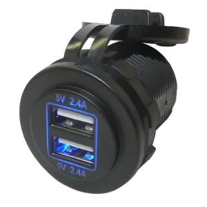 Twin USB Fast Charge with flap
