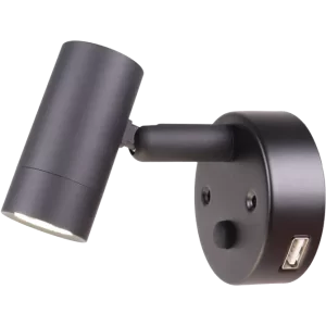 Nano Black 12v LED Spot Light with USB