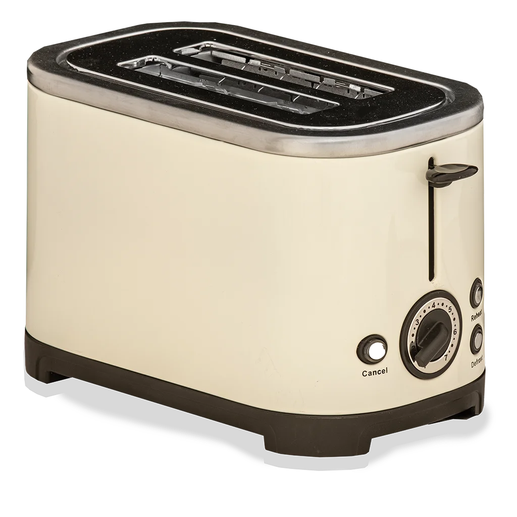 Quest Rocket 2 Slice Toaster - Cream
