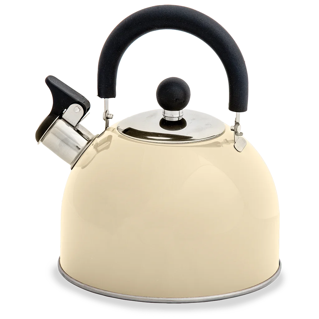 Quest Hamilton 2L Whistling Kettle - Cream