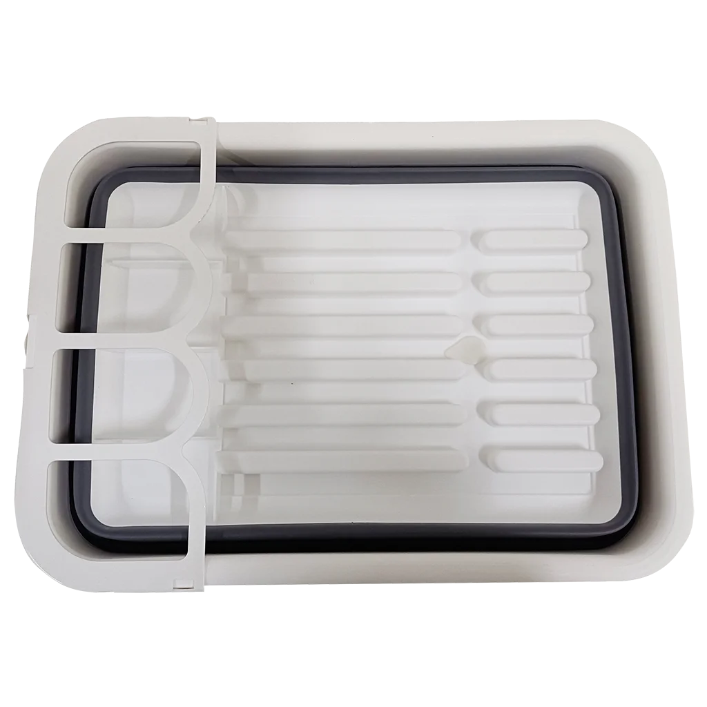 Collapsible-wares Dish Rack with Cutlery Holder & Sink Drainer - Image 2