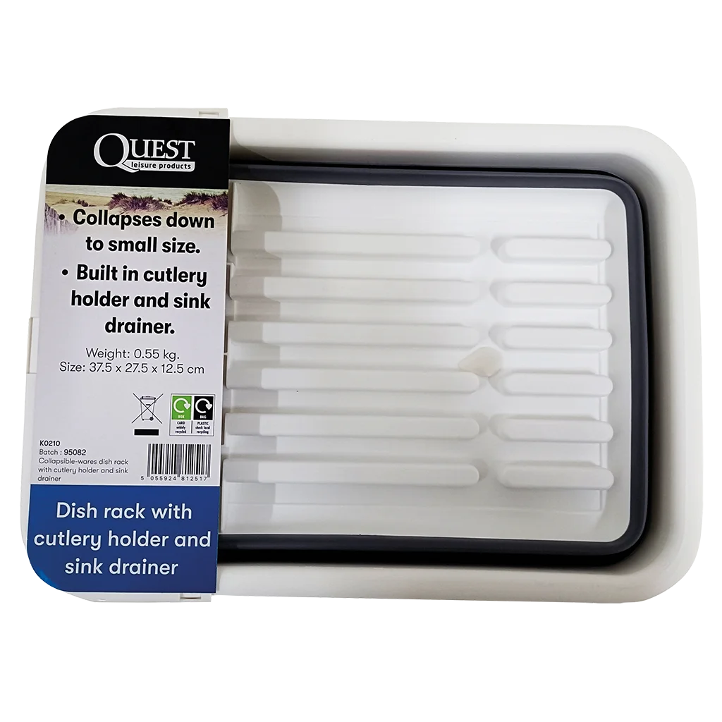 Collapsible-wares Dish Rack with Cutlery Holder & Sink Drainer - Image 3