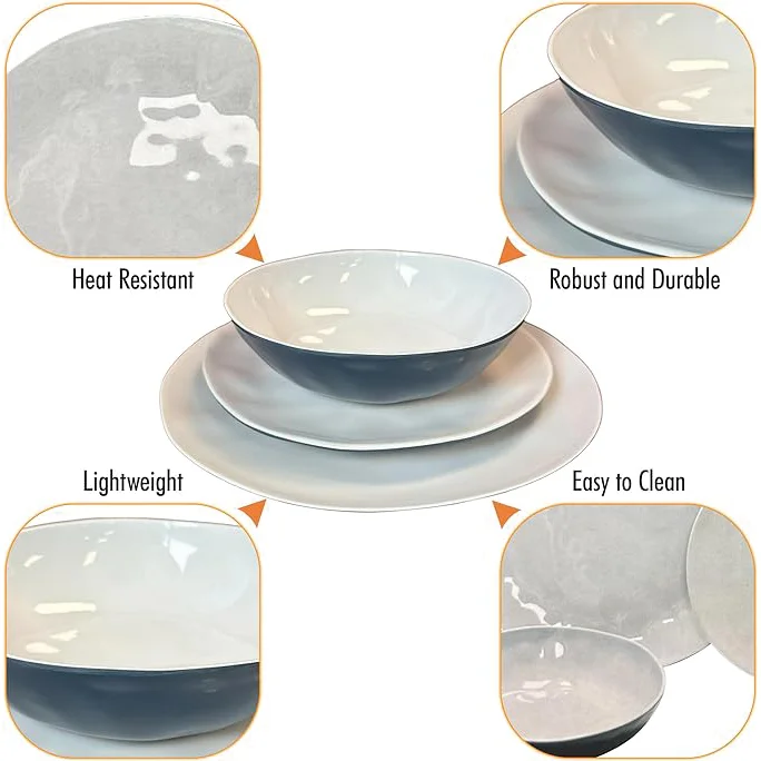 Liberty Murano 12 Piece Melamine Dinner Set - Image 4
