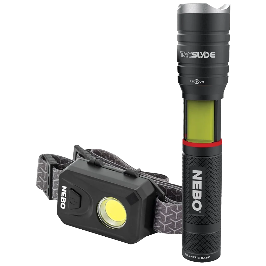 NEBO Combo Pack – Tac Slyde Torch & 150 Lumen Headtorch