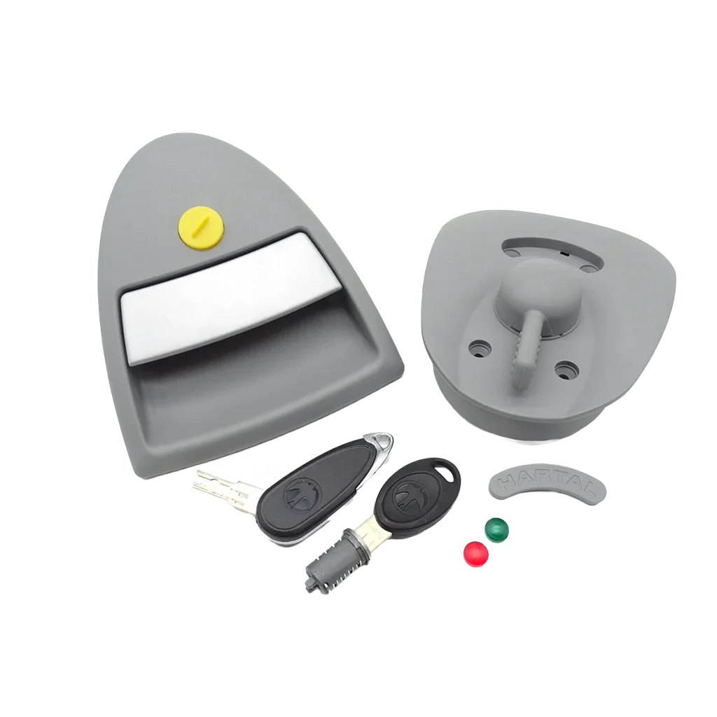 Hartal Triangle Right Hand Complete Swift Lock Kit - Grey (suits HSC)