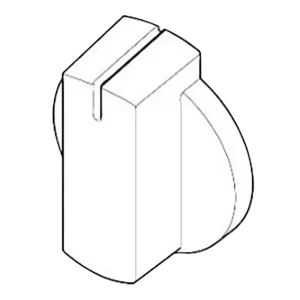 Thetford Black Straight Knobs (6 pack)